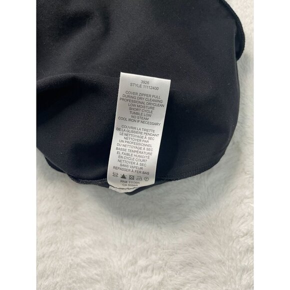 Tory Burch Sheath Dress Large Sleeveless Black Exposed Back Zipper - Picture 7 of 7